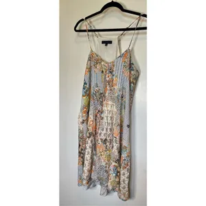 Sanctuary multicolored boho mini pleated sleeveless dress size M thumbnail 10