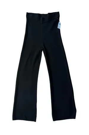 Old Navy NWT Elevated Comfo Wide Leg Sweater Pants Small Black Knit Lounge thumbnail 1