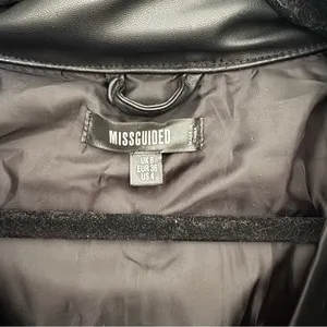 Missguided faux leather puffer thumbnail 8