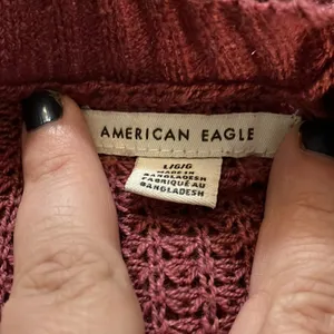 American Eagle Oversized Waffle Knit Sweater, Large thumbnail 5