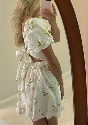 Francesca's Floral Mini Dress thumbnail 2