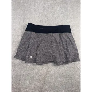 Lululemon Pace Rival Skirt No Panels 13" Heather Lux Multi Black 6 Reg Skort thumbnail 3