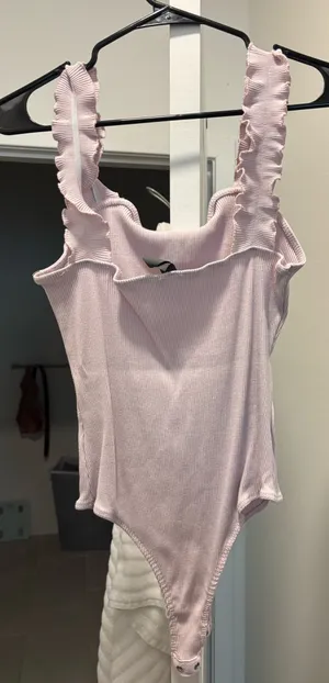 Alya Lavender Ruffle Bodysuit thumbnail 2