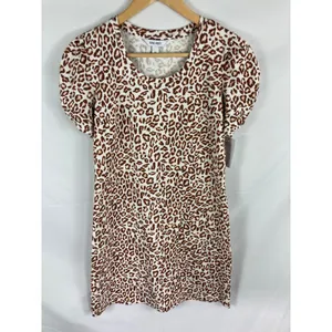 NWT Nine West Animal Print Short Sleeve Dress Size XS thumbnail 5