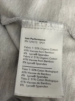 Tasc Classic Crewneck Short-Sleeve Tee in Light Gray thumbnail 6
