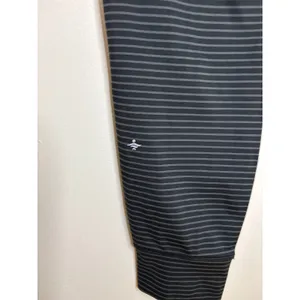 Halara Cloudful‎ Air Striped Drawstring Joggers Black Grey Medium 7/8 Length NWT thumbnail 4