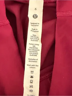 Lululemon Wunder Train High-Rise Tight 25"‎ Pomegranate W5CQDS thumbnail 6