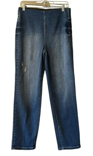 Risen Jeans Dark High Rise Straight Leg Size Medium Classic City Mom Casual‎ thumbnail 1