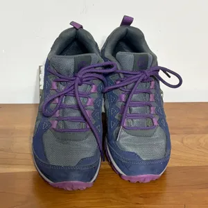 Merrell Alverstone Hiking Shoes Womens 6 Navy Blue Grey Purple J84876 Low Top thumbnail 3