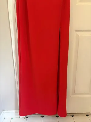 Lulus Memorably Iconic Red Strapless Lace Bustier Maxi Dress thumbnail 8