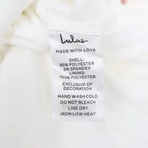 Lulus Pretty Presence Mini Dress Womens M White Off-the-Shoulder Floral Strap thumbnail 5