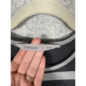 Athleta Womens Small Heathered Gray Black Sweater Dress Casual Long‎ Sleeve thumbnail 10