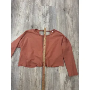 Aerie Weekend Pretty‎ Back Sweatshirt Women Terracotta Twist Back Cotton Size XS thumbnail 5