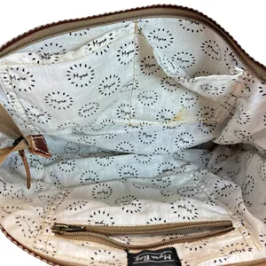 Myra Bag Beautiful Cow Hide Pocket Southwest Aztec Design Tote Bag Boho Western thumbnail 9