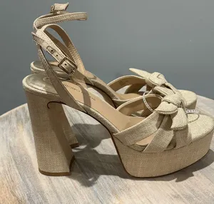 Antonio Melani Bindi Raffia Bow Platform Bow Sandals size 9M New with tags thumbnail 6