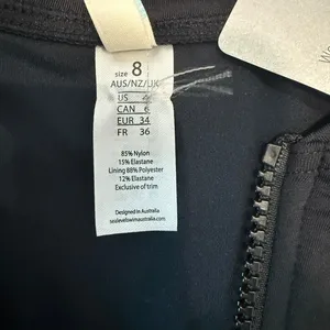 new Sea Level Swim 4 Eco Essentials multifit zip front swimsuit SW 2981 thumbnail 2