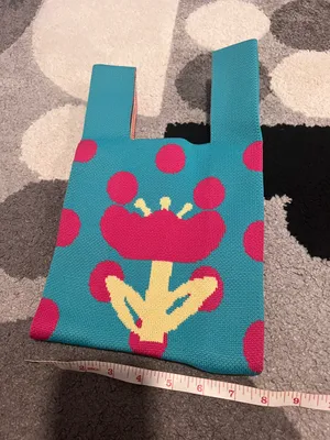 Mini tote style knit bag thumbnail 3