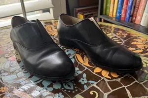 Cole Haan Black Leather Slip-On Loafers thumbnail 1