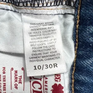 Lucky Brand Y2K Easy Rider Mid Rise Bootcut Jeans 10/30 Embroidered Boho Vibes thumbnail 10