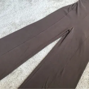 1970’s Inspired Boho Wide Flare Leg Overalls Jumpsuit Romper Brown Size Small thumbnail 8