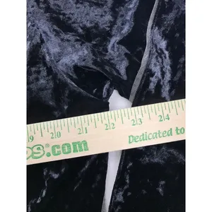 Savage X Fenty Womens Black Crushed Velvet Robe‎ Sheer Mesh Trim MD/LG Kimono thumbnail 8
