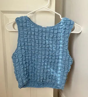 Princess Polly Crop Top Blue Tank thumbnail 2