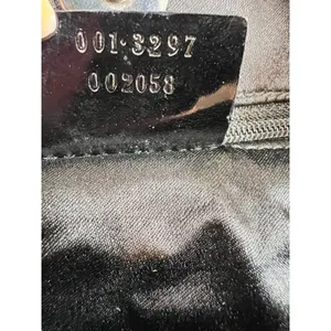 GUCCI Vintage Tom Ford Era Black Canvas Metal Handle Hobo Bag Excellent Cond Y2K thumbnail 10