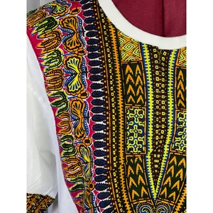 Dashiki tshirt orange yellow green thumbnail 2
