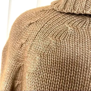Escada cashmere/silk tan turtleneck sweater thumbnail 9