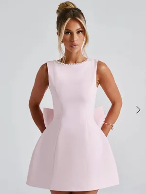 Babyboo NWT Women Medium Blush Pink Mini Dress Soft Girl Romantic Coquette Chic thumbnail 4