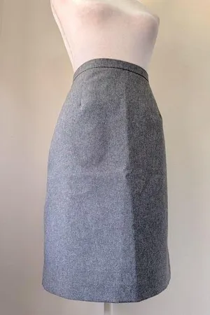 Vintage ‘90s Requirements Dark Gray Knee Length Pencil Skirt thumbnail 1