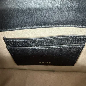 REISS Coleville Small Leather Crossbody Bag Convertible Shoulder Bag Black thumbnail 11