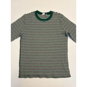 Victoria's Secret Pajama Set Women L Green Striped Thermal Lounge Sleepwear Set thumbnail 2