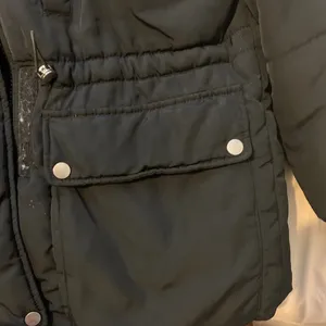 Black Zara hooded puffer jacket Size XS thumbnail 9