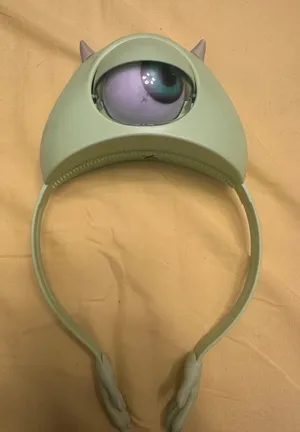 Disney Parks Pixar Monsters Inc Light Up Mike Wazowski Eyeball Ear Headband thumbnail 1
