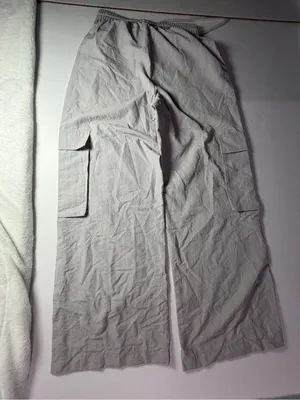 superdown Light Gray Wide-Leg Cargo Joggers thumbnail 7