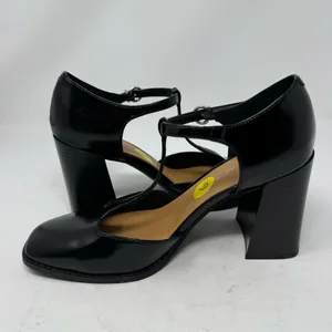 Nine West J Rett Mary Jane T Strap Block Heel Black Size 9 thumbnail 4