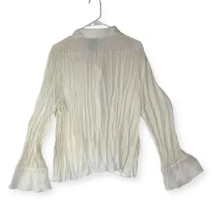 White stag 90s women's 16 18 xl white flutter collar peter pan vintage sheer lac thumbnail 4