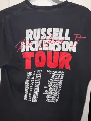 Russell Dickerson concert tee Black Size M thumbnail 2