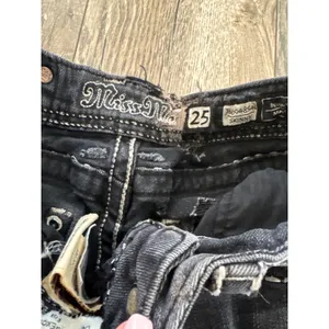 BUCKLE EXCLUSIVE Miss Me Skinny Jeans Womens 25 Contrast Stitch Embellished thumbnail 4