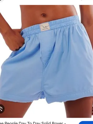 We The Free Light Blue day to day solid boxers size small. thumbnail 1