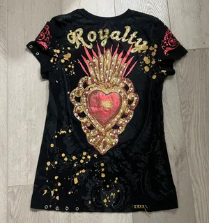 Rebel Spirit y2k mcbling vintage 2000s punk gothic grunge bedazzled edgy trendy top ❤︎︎ thumbnail 2