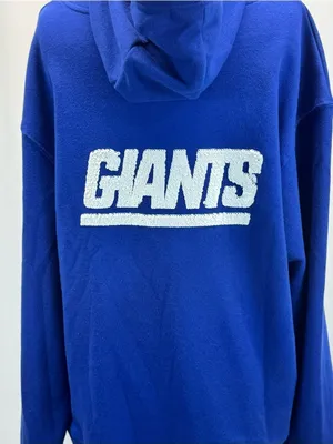 NFL Royal Blue NY Giants Pullover Hoodie XL White Logo Sequins Rhinestone Glam thumbnail 6