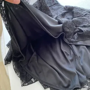 NWT Black Lace Tiered Mini Dress XS Coquette Fairycore Party Dress thumbnail 9