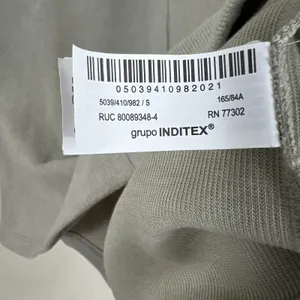 Zara Shirt Dress Womens S Gray Knit Mini Cotton Minimalist Clean Girl Normcore thumbnail 8