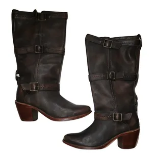 FRYE distressed 3 strap boots thumbnail 3