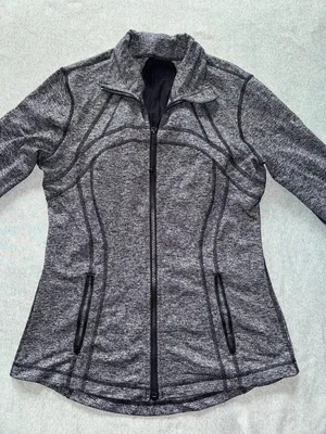 Lululemon Women’s Define‎ Jacket Heather Gray Full Zip Size 10 thumbnail 2