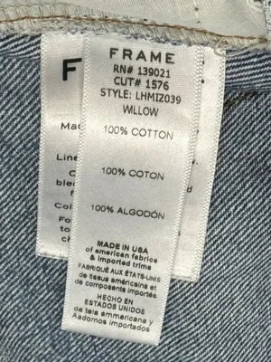 Frame Willow Denim Zipper Mini Skirt Women’s 29 thumbnail 5