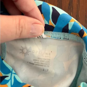 Offline by Aerie Printed Bike Shorts Size Small Blue thumbnail 3