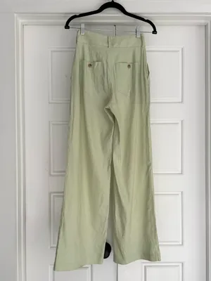 Antonio Melani High Rise Wide Leg Linen Blend Trousers NWT - size 0 thumbnail 3